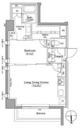 ザ・パークハビオ根岸三丁目の物件間取画像